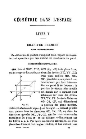 Géométrie dans L'Espace. Livre V.