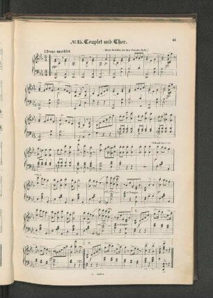 No. 15. Couplet und Chor.
