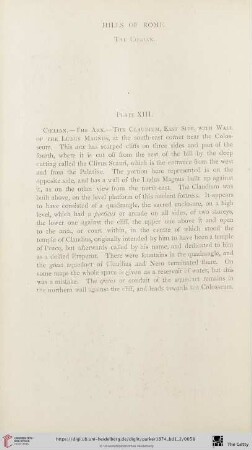 The Coelian (Plate XIII - XVI)