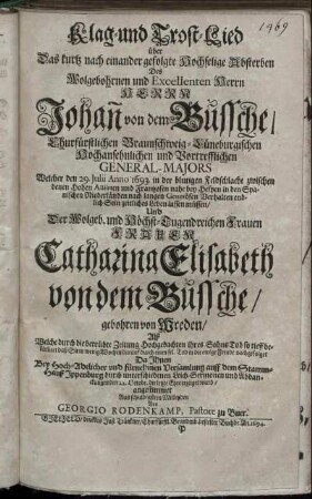 Klag- und Trost-Lied [...]