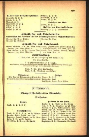 Kirchenwesen.
