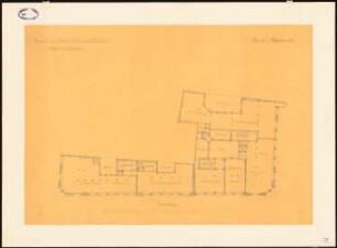 Bebauung der Kaiser-Wilhelm-Straße, Berlin: Grundriss 1.OG der südlichen Grundstücke