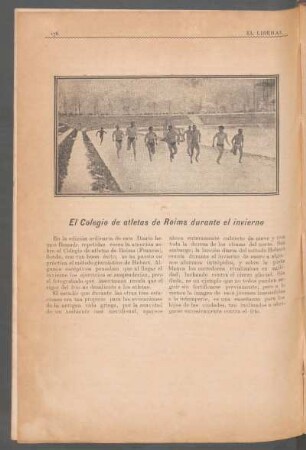 El Colegio de atletas de Reims durante el invierno