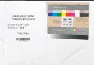 Entnazifizierung Willy Dell , geb. 00.00.0000 ()
