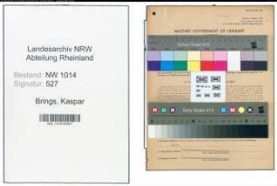 Entnazifizierung Kaspar Brings , geb. 28.07.1893 ()