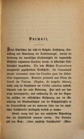 Die päpstlichen Decrete vom 18. Juli 1870, 2. Die Traditionsregel der Alten Kirche und die moderne päpstliche Unfehlbarkeit
