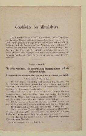 Geschichte des Mittelalters