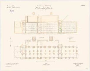 Proviantamt, Köln Bäckereigebäude: Grundriss Fundamente, KG 1:100