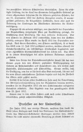 Professor an der Universität
