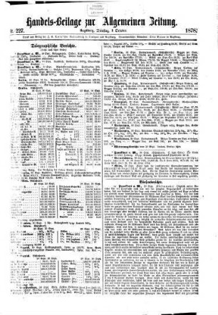 Allgemeine Zeitung. Handelsbeilage. 1878,10/12