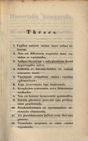 Joh. Nep. de Ringseis, ad disputationem publ ... a Jos. Mur. Mayer ... habendam ... invitat : (Inst. diss. inaug. de encephalitide)