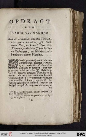 Opdragt van Karel van Mander