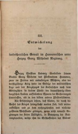 Beiträge zur hannoverschen Geschichte, : unter der Regirung Herzogs Georg Wilhelm ; 1649 - 1665. 3