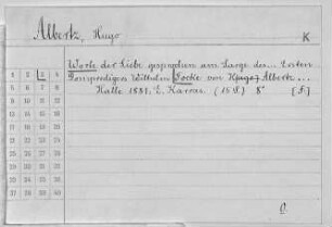Focke, Wilhelm - Francke, Gotthilf August