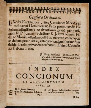 Censura Ordinarii