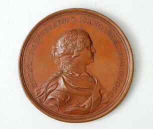 Medaille: Zar Peter I. - Jubiläum der Wiedereroberung der Festung Schlüsselburg 1702