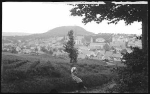 Altenberg. Blick auf Altenberg, im Hintergrund der Geisingberg