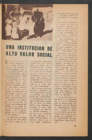 Una institución de alto valor social