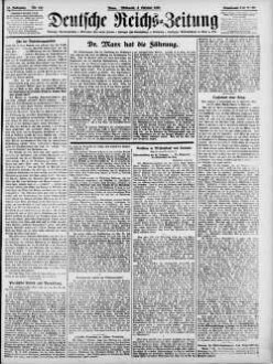 Deutsche Reichs-Zeitung. 1871-1934