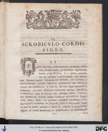 De Scrobiculo Cordis Signo.