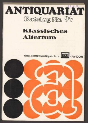 Nr. 97: Klassisches Altertum