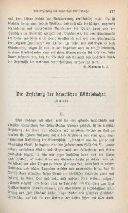177-192 Die Erziehung der bayerischen Wittelsbacher : Schluß