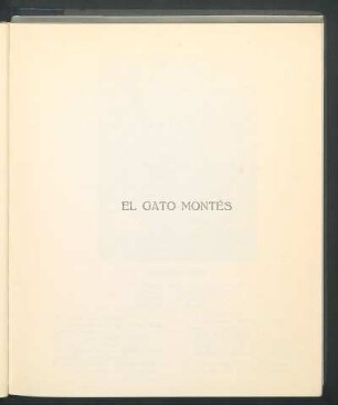 El gato montés