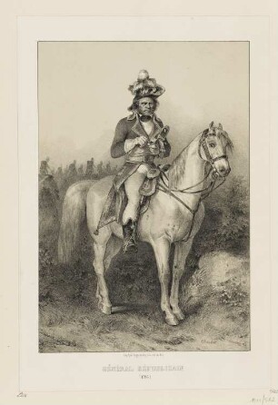 Général républicain, 1793, Blatt 8 der Folge "Militärkostüme vor und während der Revolution"