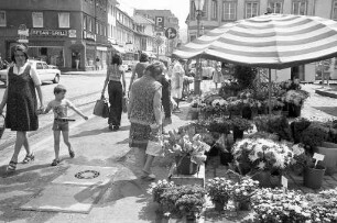 Planungen der Stadtverwaltung zur Einrichtung einer Fußgängerzone in der Pfinztalstraße zwischen Seboldstraße und Zunftstraße in Durlach