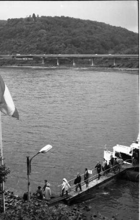 Unkel: Rhein, vom Hotel aus