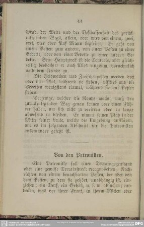 Von den Patrouillen