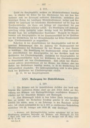 XXV. Versorgung der Hinterbliebenen