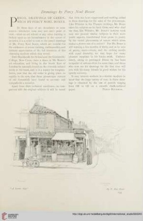 Pencil drawings of Greenwich by Percy Noel Boxer
