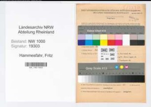 Entnazifizierung Fritz Hammesfahr, geb. 20.06.1914 (Hochbautechniker)