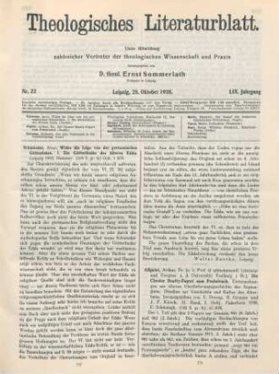 338-340 [Rezension] Allgeier, Arthur, Die Chester Beatty-Papyri zum Pentateuch
