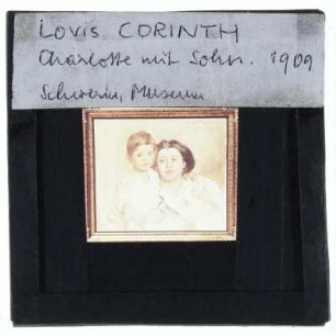 Corinth, Charlotte Berend-Corinth mit Sohn Thomas