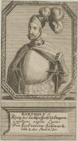 Bildnis des Bertholt, König der Sachsen