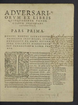 Pars Prima.