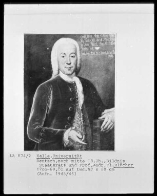 Bildnis des Staatsrats und Professor Andreas E. Blücher