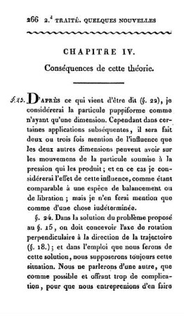 Chapitre IV. Conséquences de cette théorie.