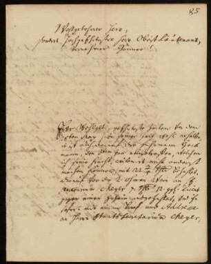 Brief von Heinrich Christian von Senckenberg an Johann Friedrich von Uffenbach. Göttingen, 7.6.1737