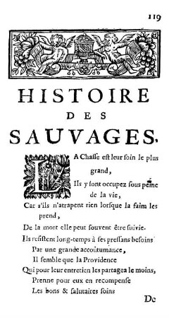 Histoire des Sauvages