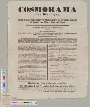 Cosmorama aus Warschau