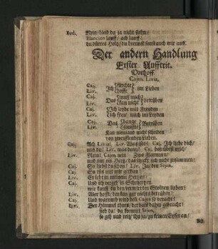 Der andern Handlung.