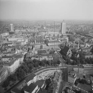Innenstadt von Leipzig : Blick vom Dittrichring Richtung Osten