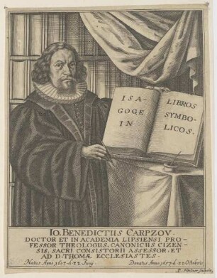 Bildnis des Io. Benedictus Carpzov