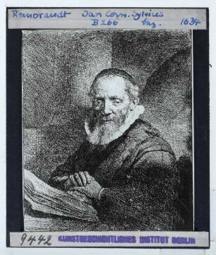 Rembrandt, Bildnis Jan Cornelisz. Sylvius (Druck B266) (Expl. Washington NGA 1943.3.7093)