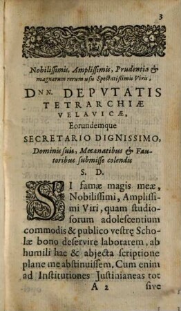 Bernhardi Svtholt I.V.D. & Professoris Ordinarii, Dissertationes Vndeviginti : Quibus Universum jus Institutionum ex principiis explicatur, ea brevitate, ut instar compendii, ea item perspicuitate, ut in locis obscurioribus vice commentarii esse possint