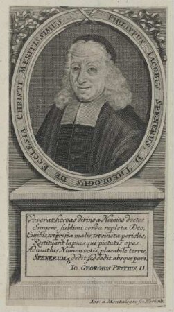 Bildnis des Philippus Iacobus Spenerus