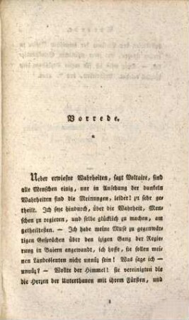 Gespräch zweier Landedelleute über den izigen Gang der Regierung in Baiern